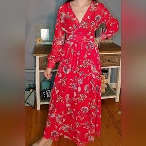 Stunning Red Boho Dress